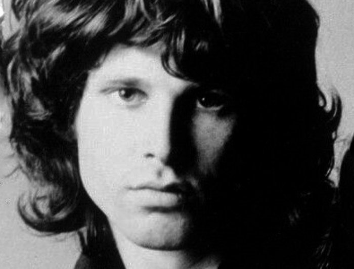 Photo of Jim Morrison looking at the camera