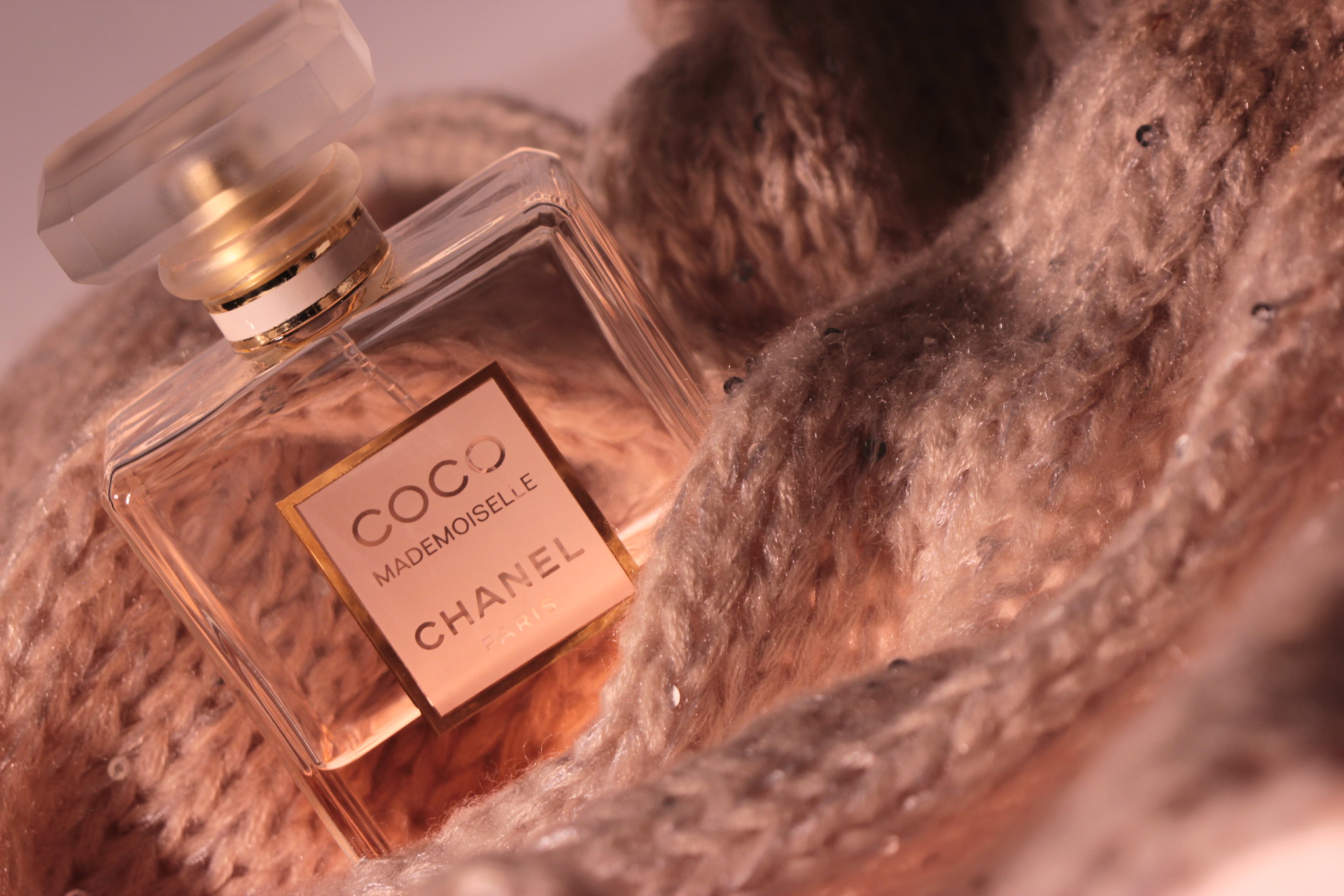 Scarf and a bottle of Coco Chanel - Mademoiselle Chanel