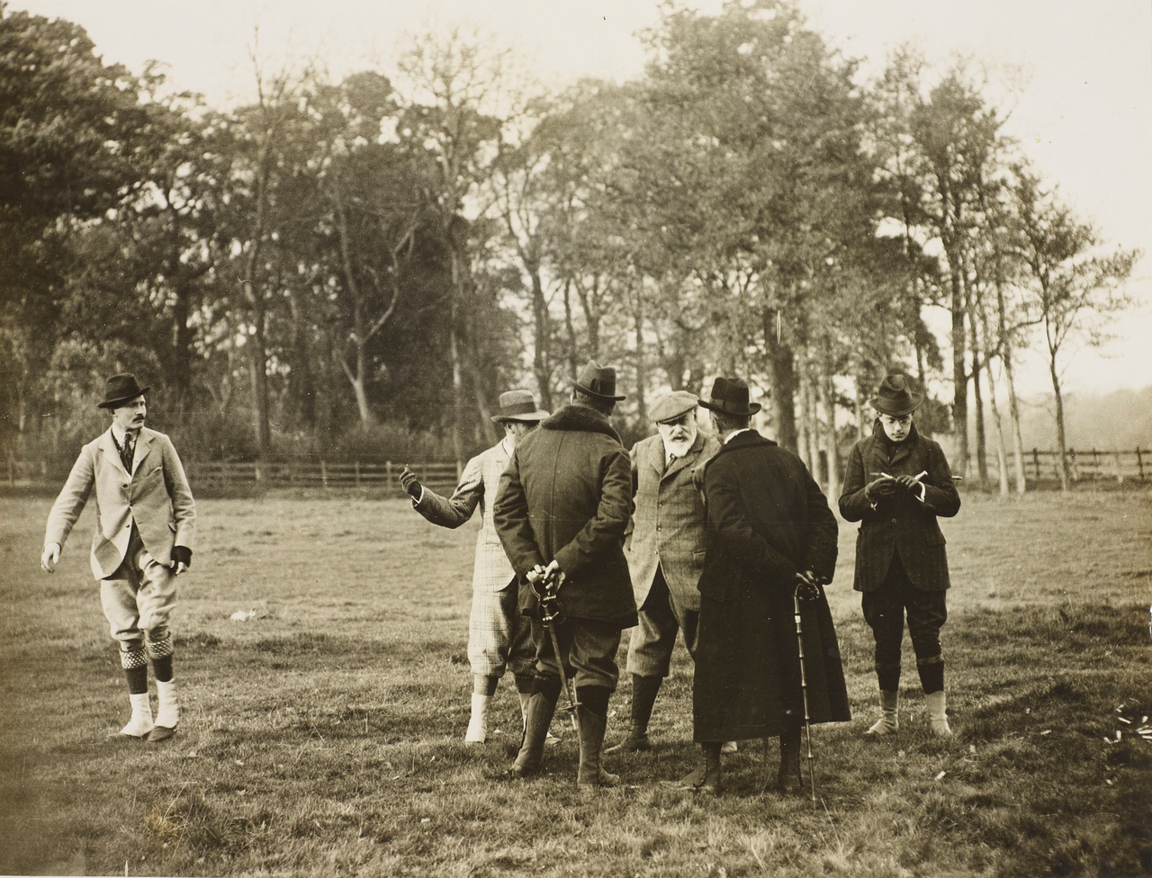 King Edward Vii And King Manuel Ii Of Portugal Shooting, 1909