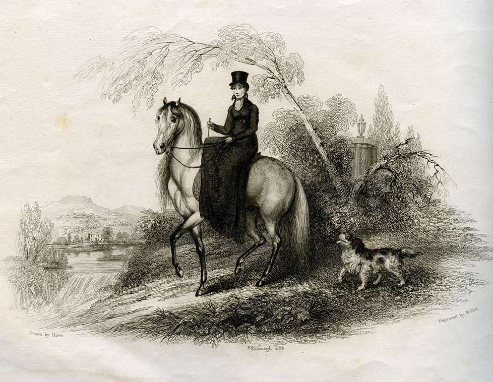 Woman riding a horse 