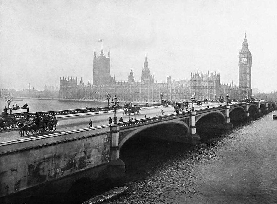 The Houses of Parliament, Westminster. 