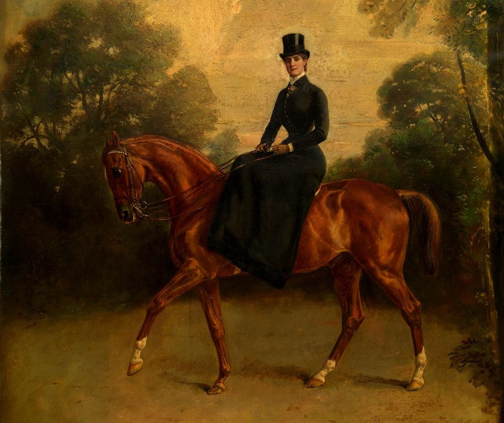 Catherine Walters on a horse