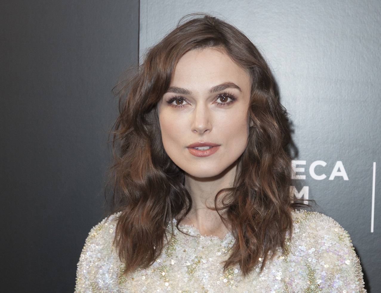 Keira Knightley attends the closing night gala premiere of 'Begin Again' during the 2014 Tribeca Film Festival