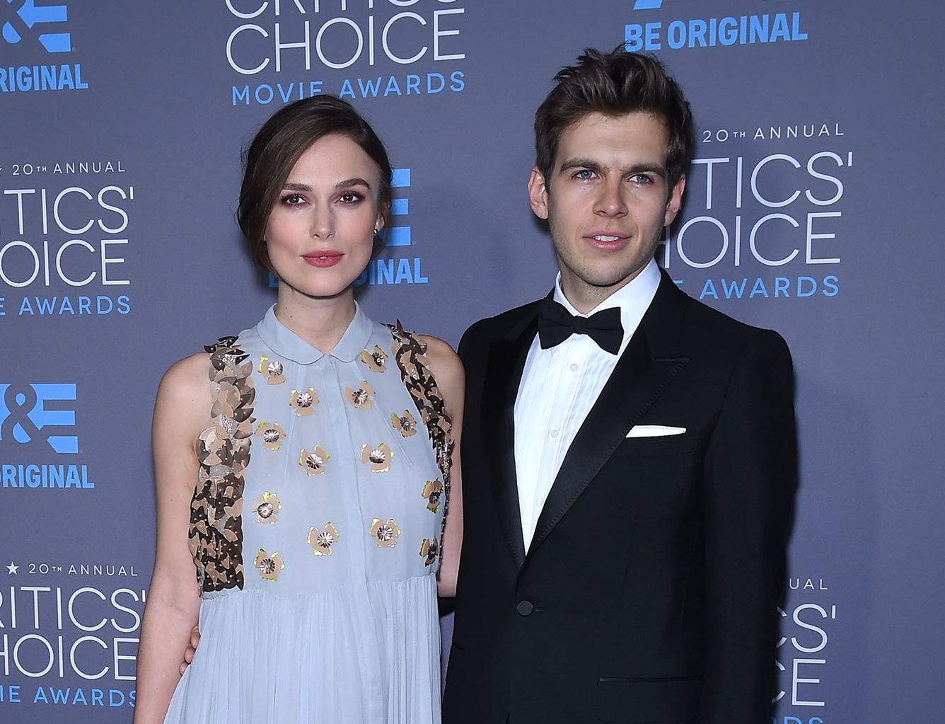 Keira Knightley & James Righton arrives to the Critics' Choice Awards 2015