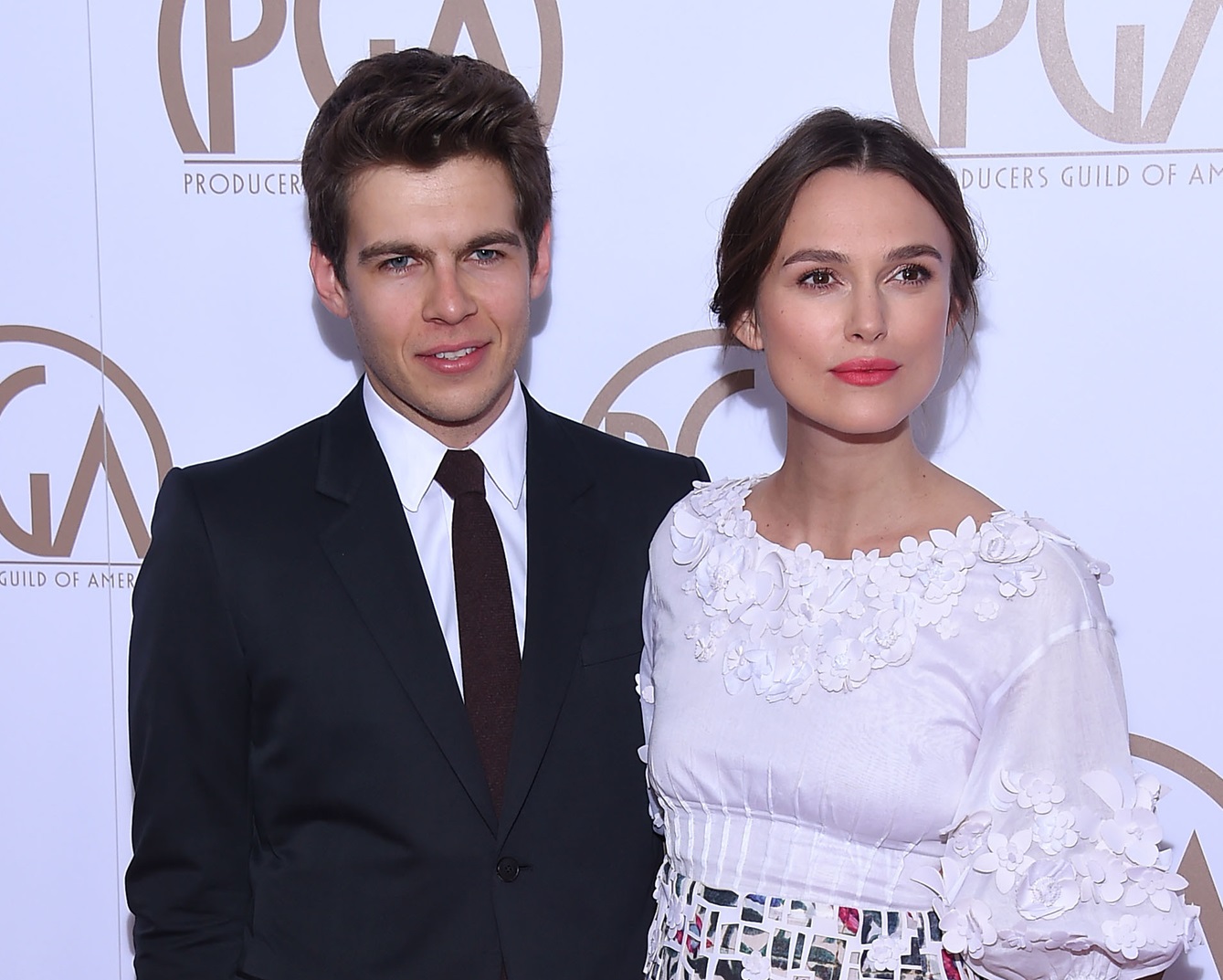 Keira Knightley & James Righton arrives to the 26th Annual Producers Guild Awards on January 24, 2015