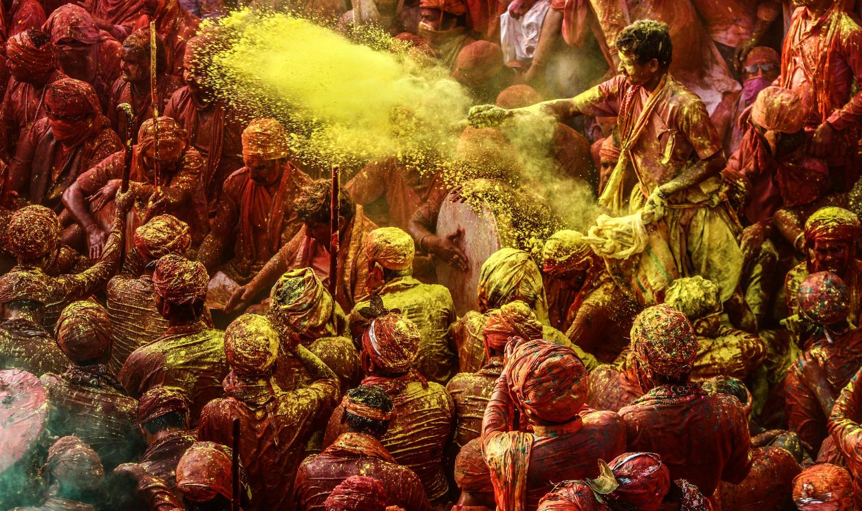 They Celebrate A Festival Of Colors