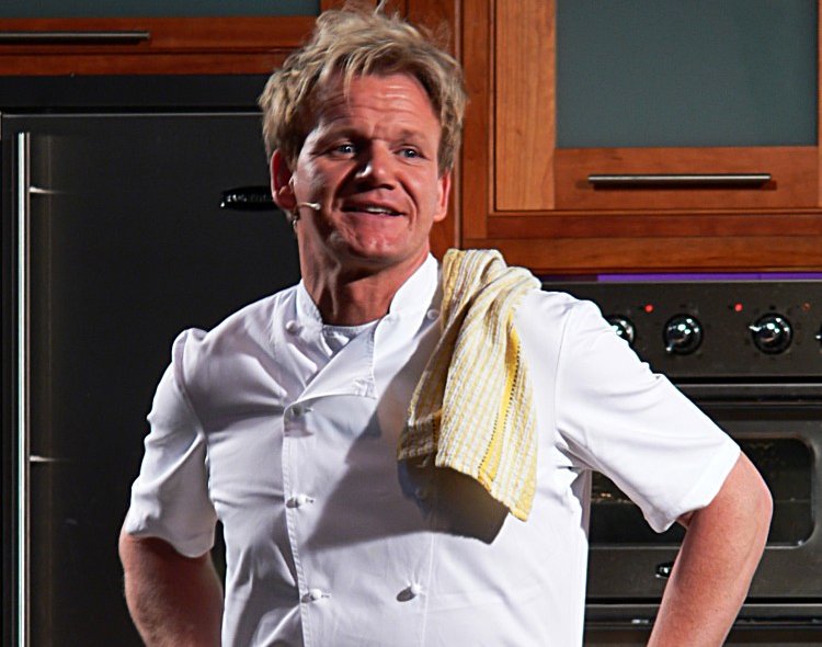 Gordon Ramsay wearing a uniform