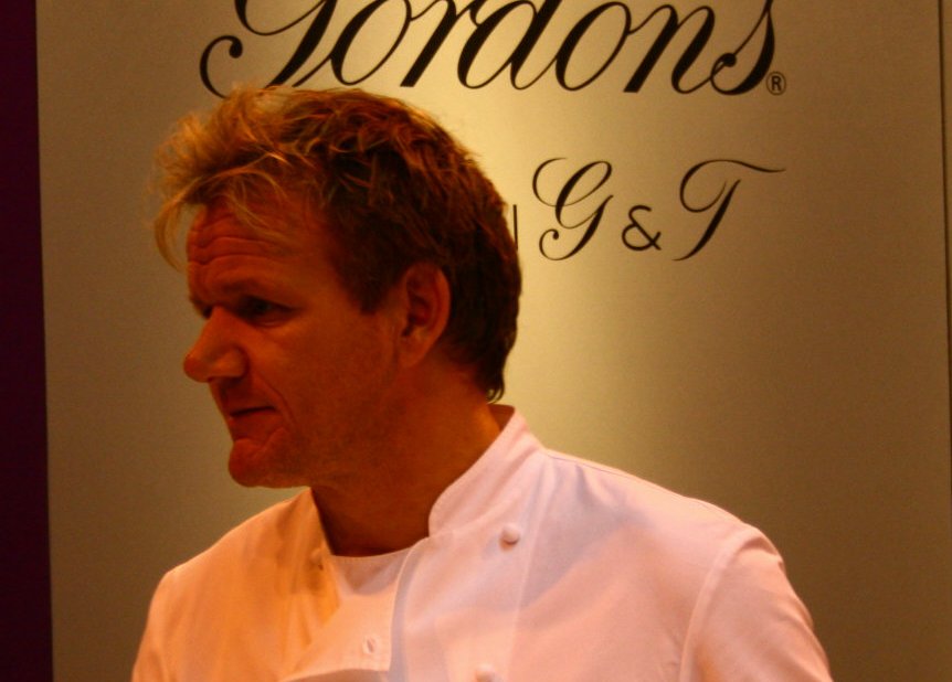 Chef Gordon Ramsay in a uniform