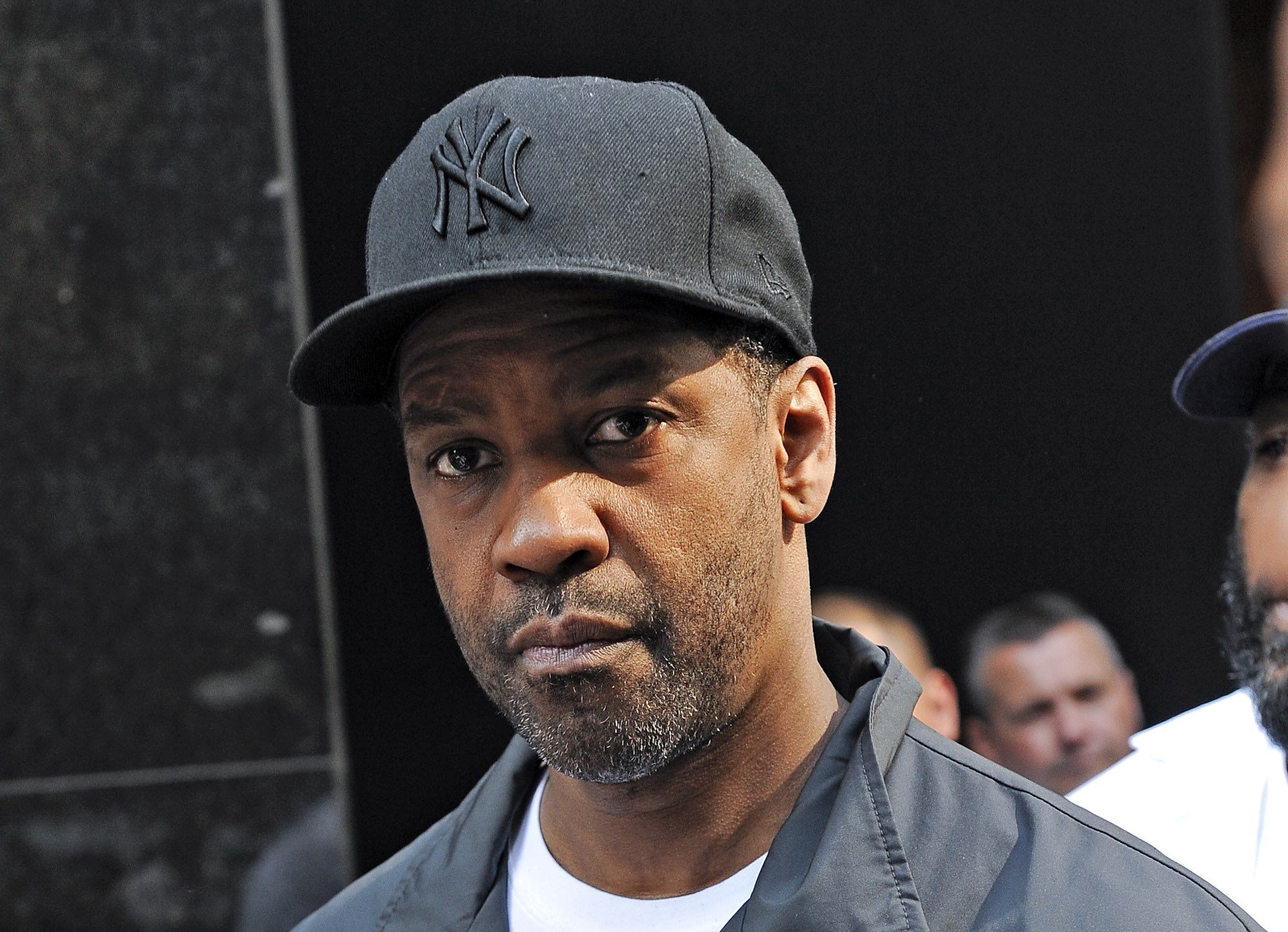 Actor Denzel Washington, leaves the 'Good Morning America' Event
