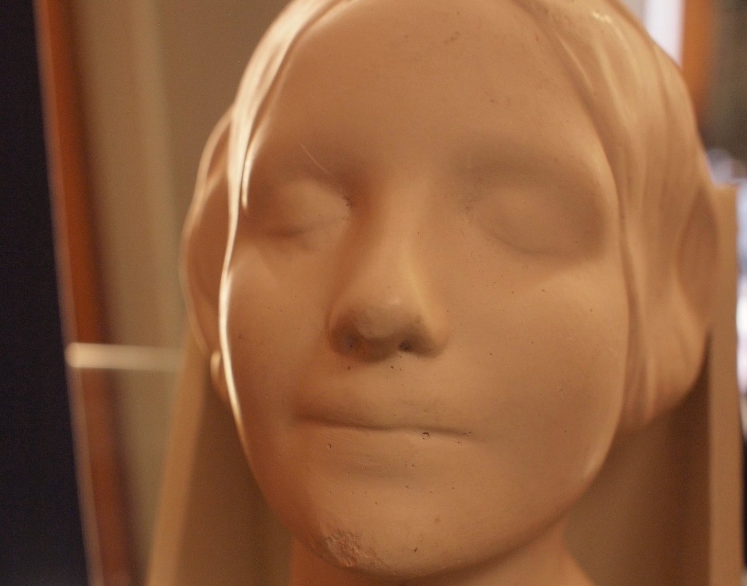 An unknown young woman's face