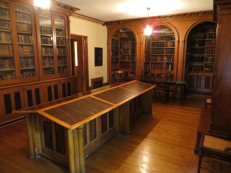 Old wooden library