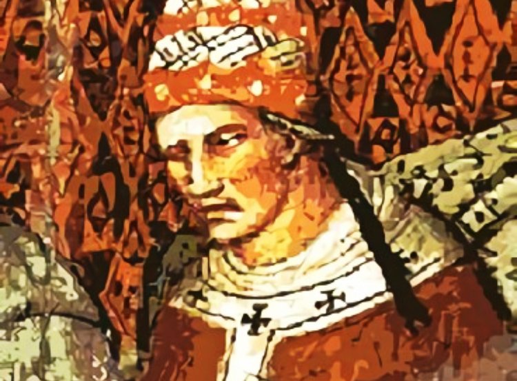 Alexander III depicted in a fresco