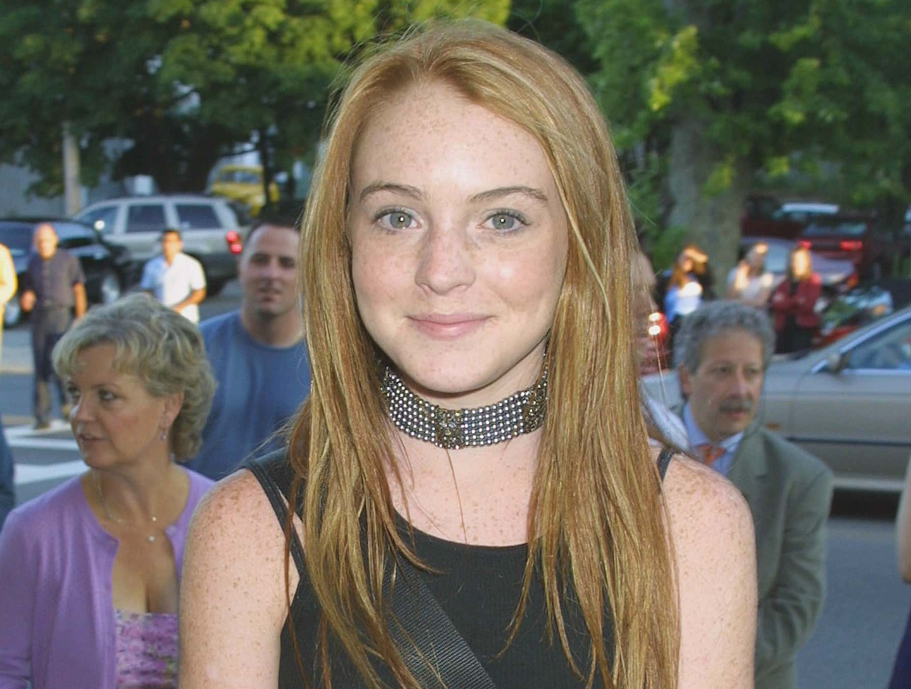 Actress Lindsay Lohan attends a private screening
