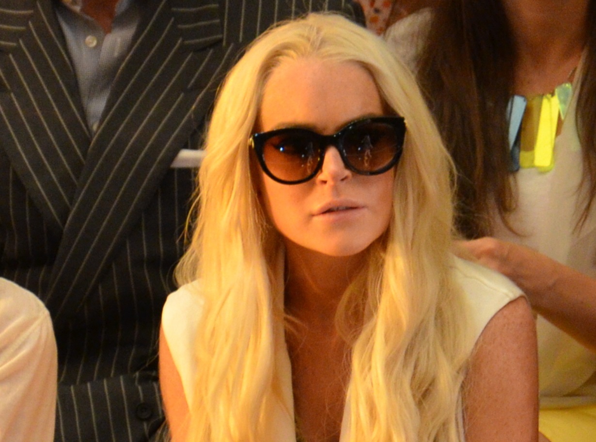 Lindsay Lohan at Cynthia Rowley, Mercedes-Benz Fashion Week