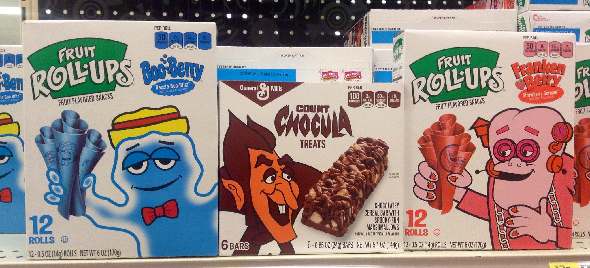 Fruit Roll-Ups With  Shapes