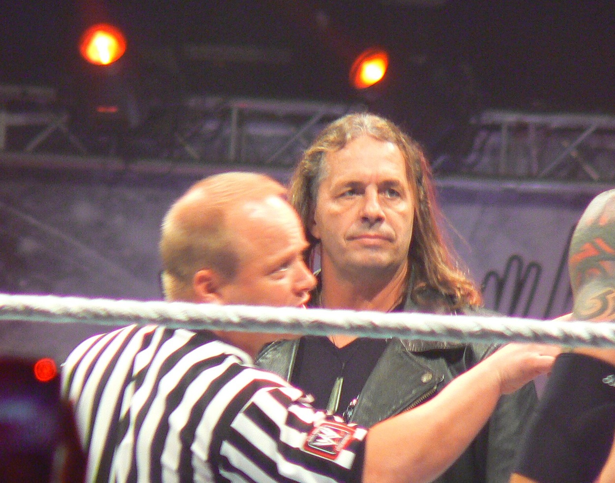 Bret Hart in the ring.