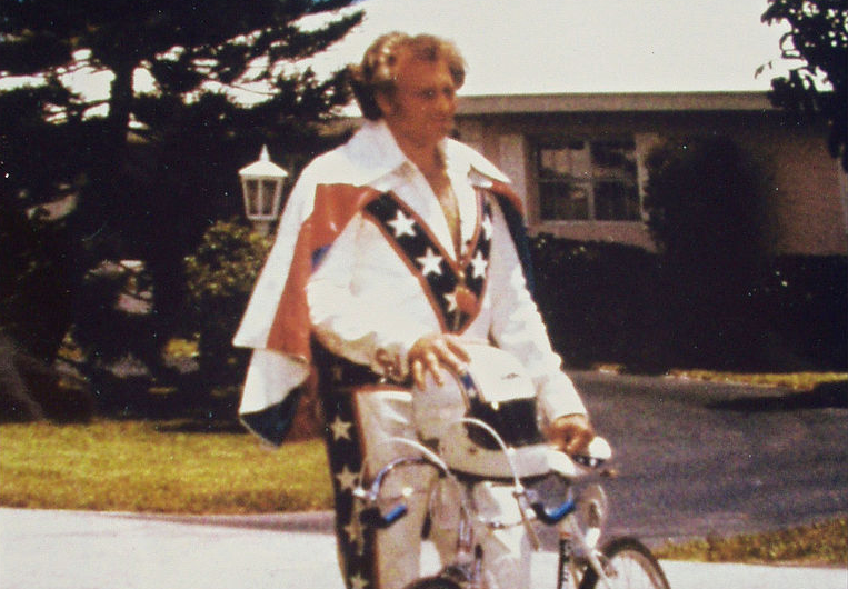 The famous daredevil Evel Knievel 