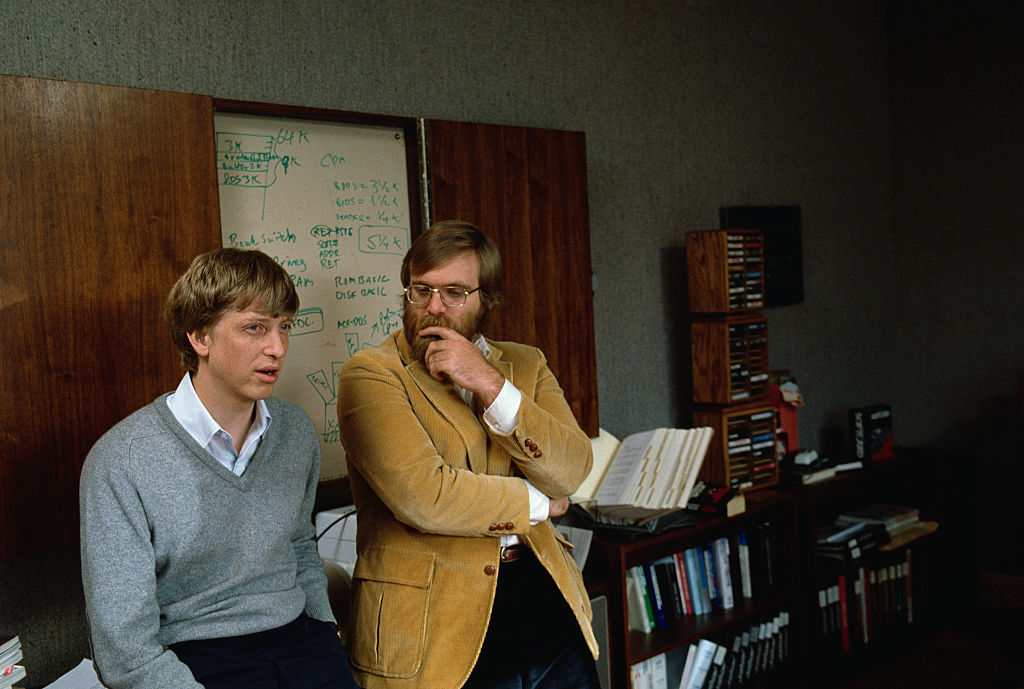 Microsoft Co-founders Bill Gates and Paul Allen