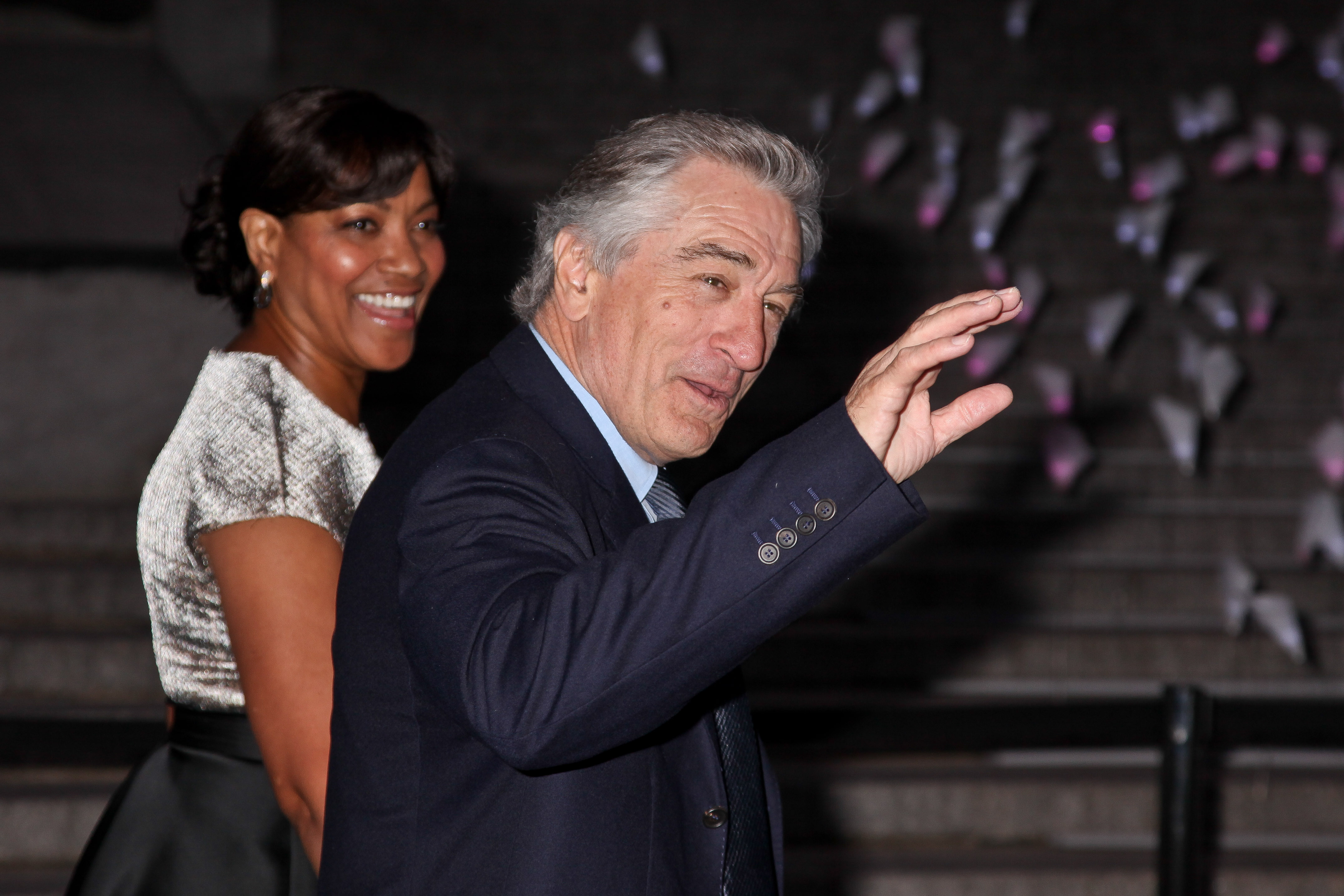 Robert De Niro and Grace Hightower at an event