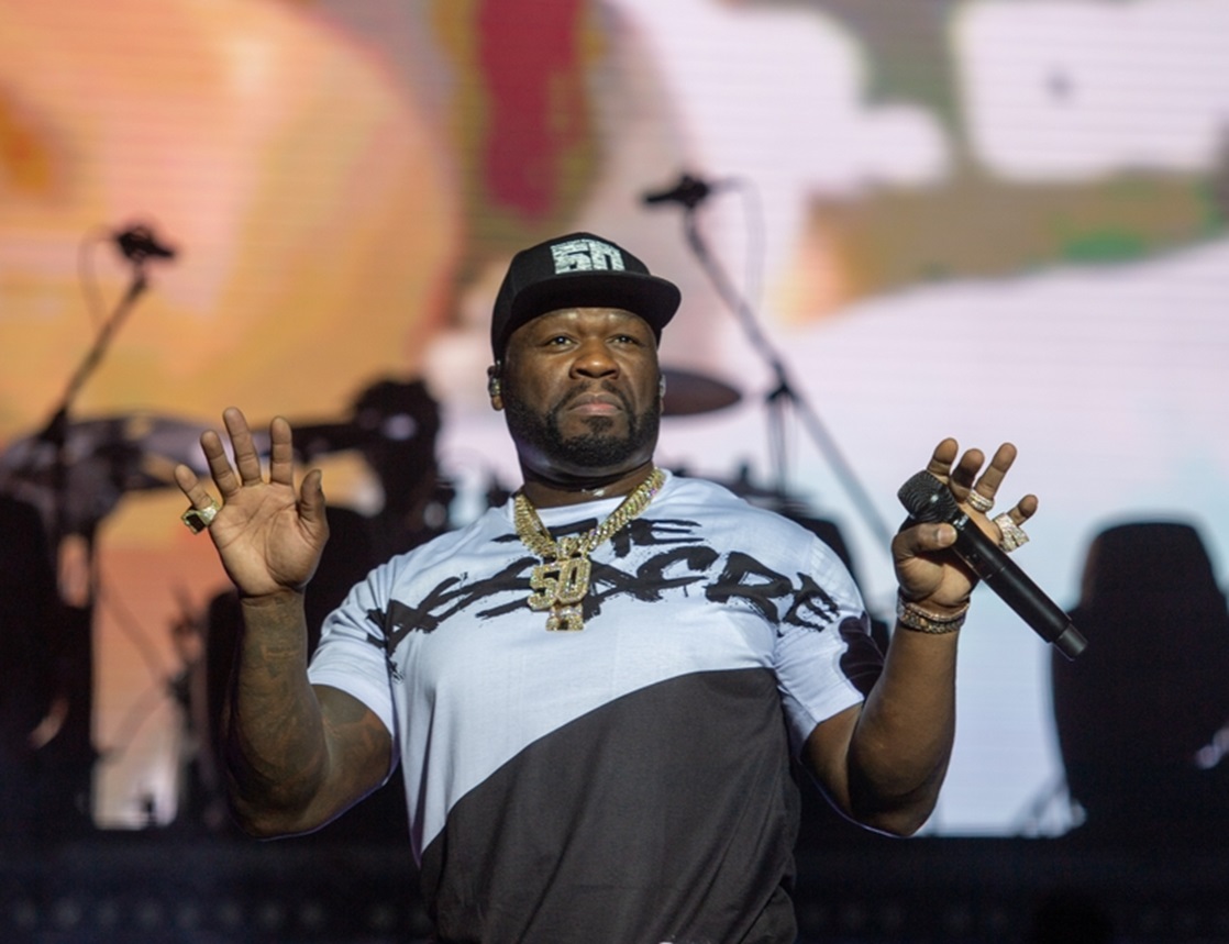 Curtis Jackson, aka 50 Cent is performing on the concert within the framework of the 