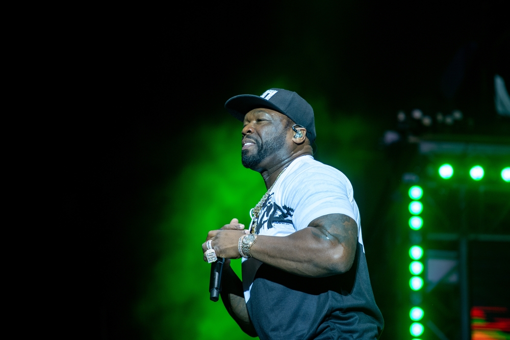 Curtis Jackson, aka 50 Cent is performing on the concert within the framework of the 