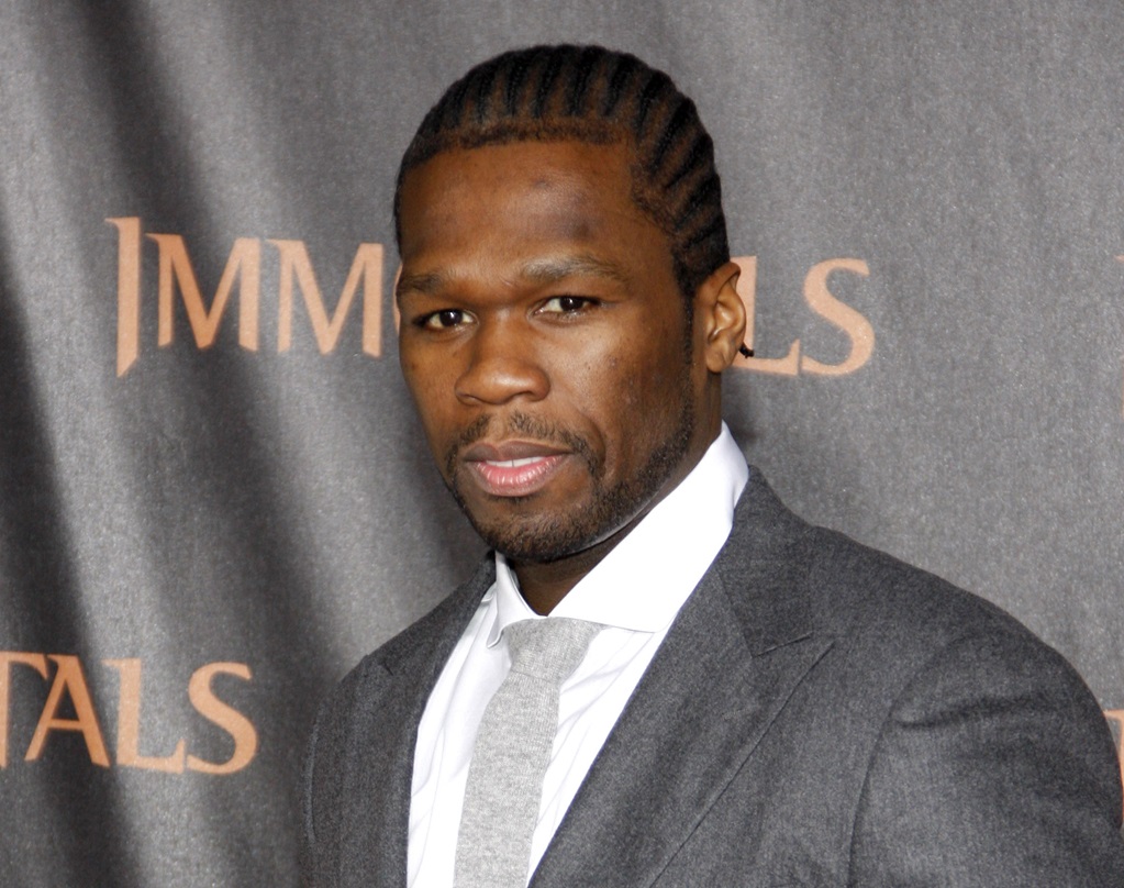 50 Cent at the World premiere of