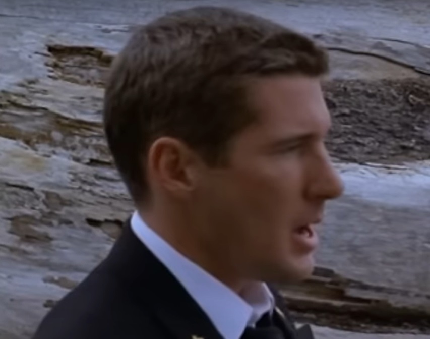 A visually captivating still taken from a pivotal moment in the film An Officer and a Gentleman (1982)