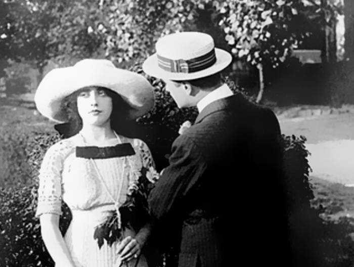 Mabel Normand in Her Awakening (1911).