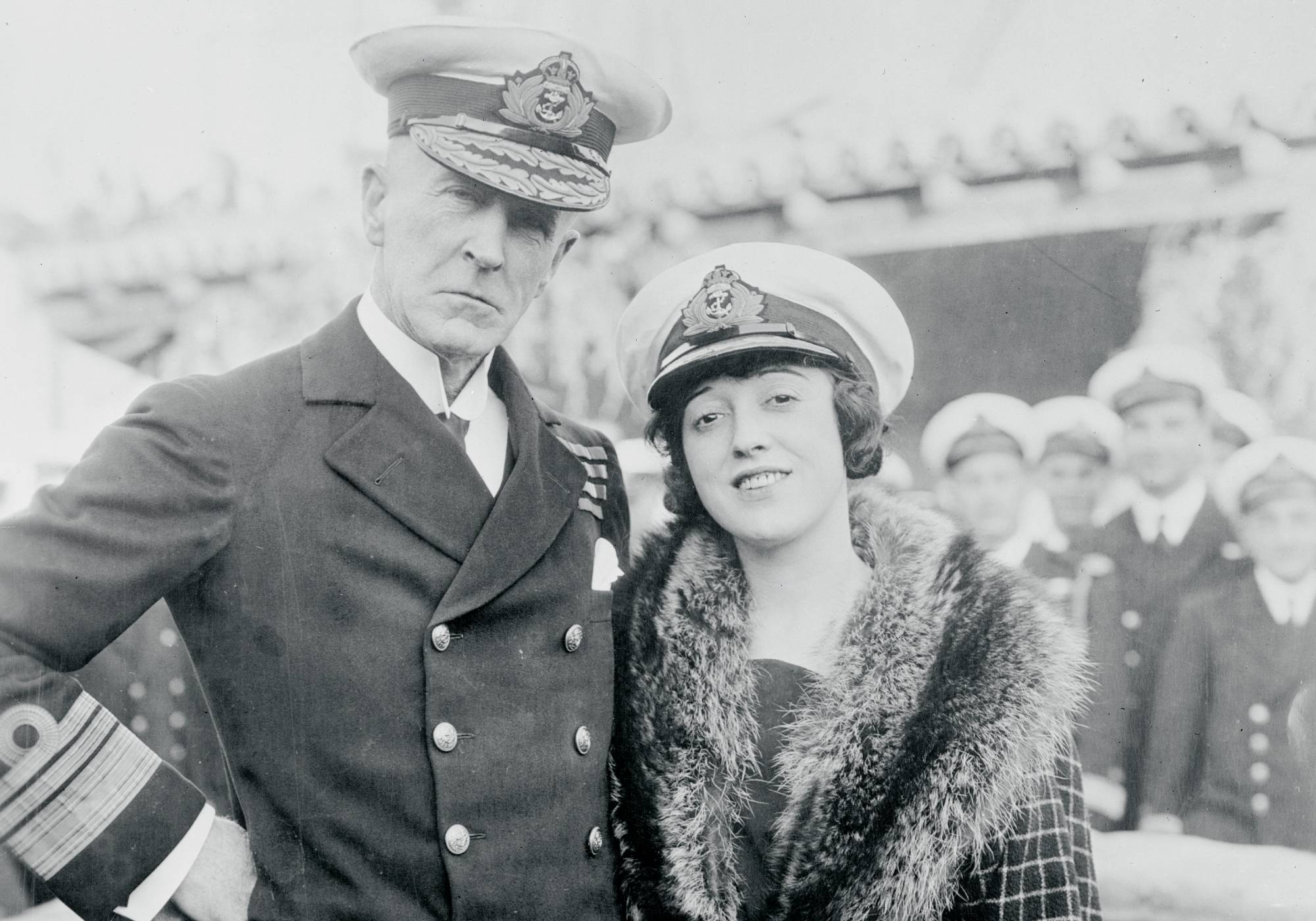 Mabel Normand with British Fleet Commander