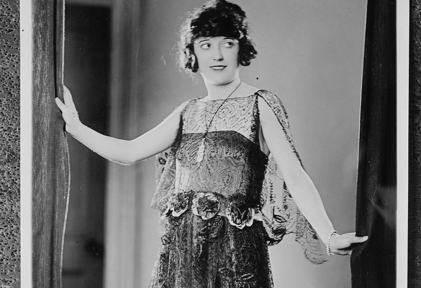 Mabel Normand in  Crepe Gown