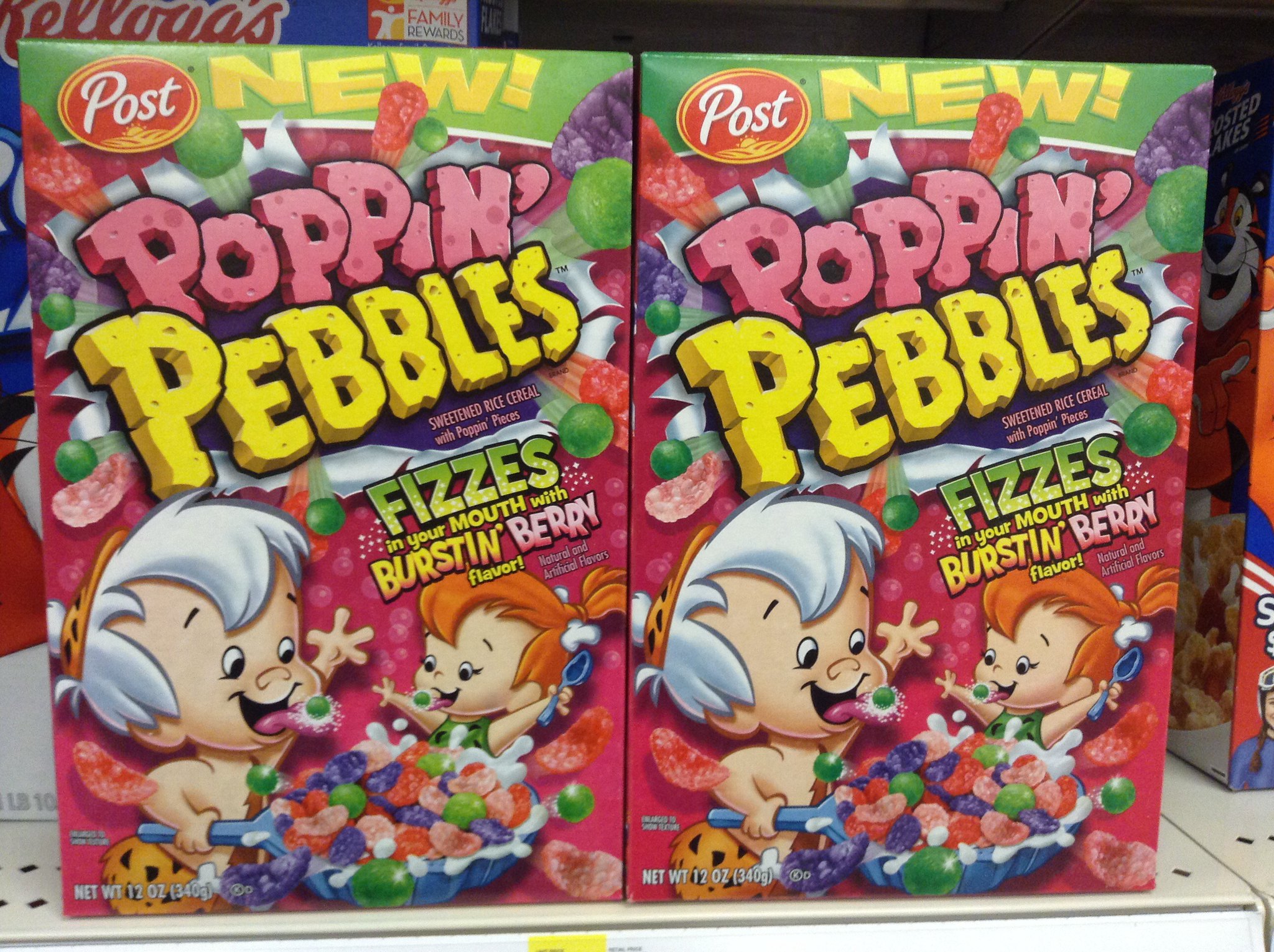 Poppin Pebbles Flintstones Cereal - 2014