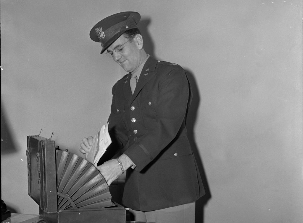 Captain Glenn Miller in a uniform