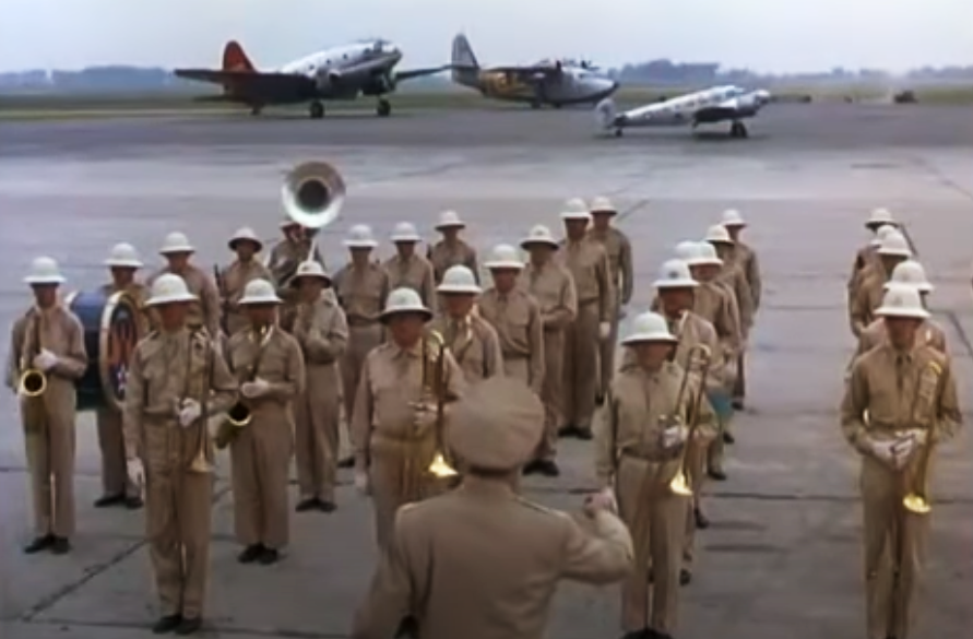 Screenshot of the movie The Glenn Miller Story