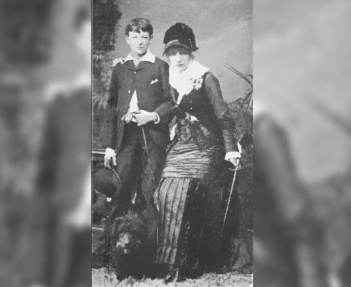 Sarah Bernhardt With Her Son