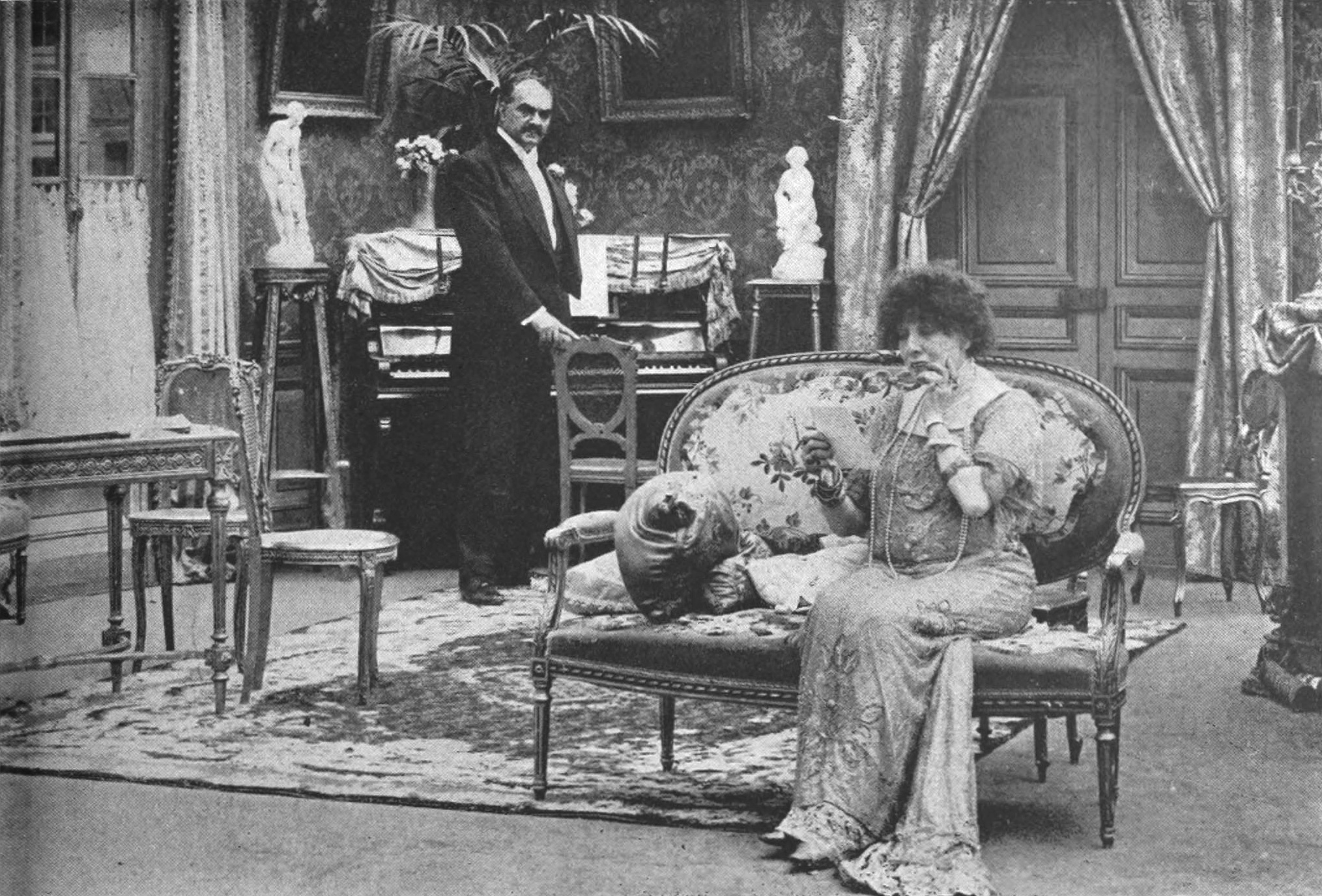 Scene From “Camille,” With Bernhardt In The Title Rôle