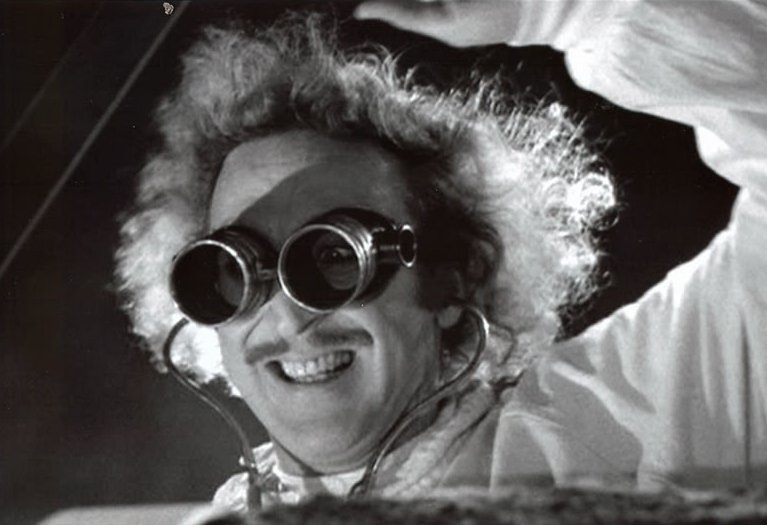 Close up shot of Gene Wilder