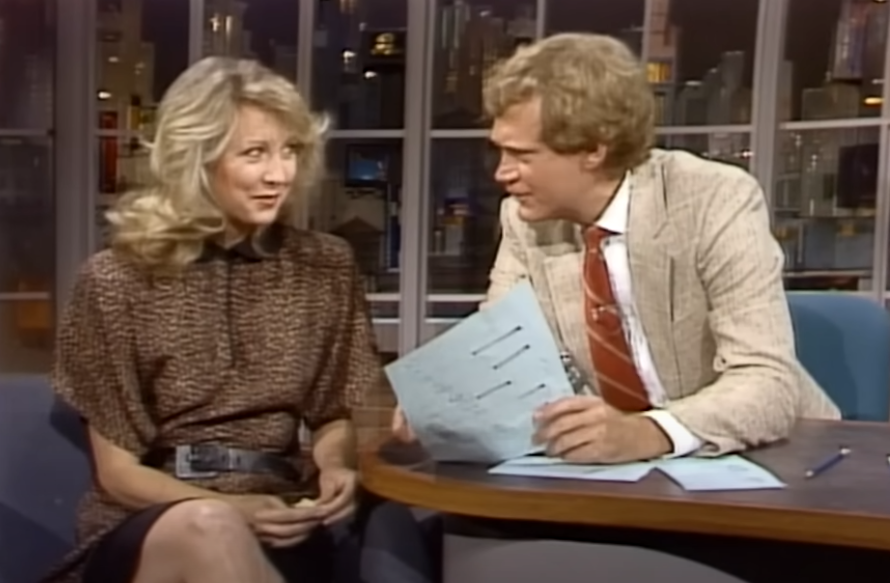Screenshot from the TV show Late Night with David Letterman (1982-1993)