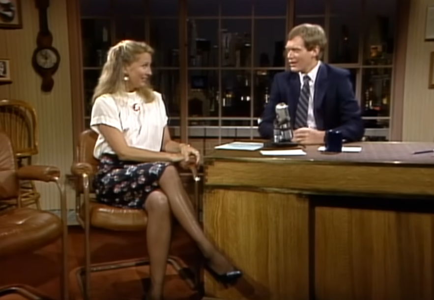 Screenshot from the TV show Late Night with David Letterman (1982-1993)