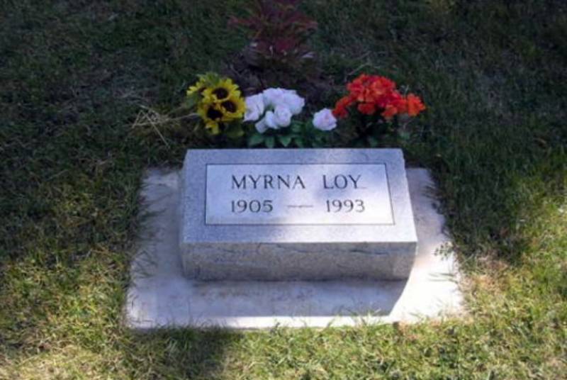 Myrna Loy's Grave