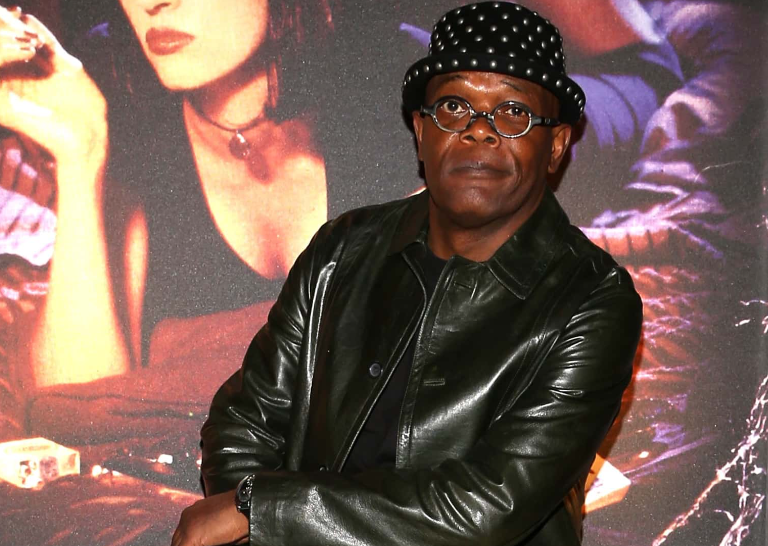 Samuel L. Jackson presenting 