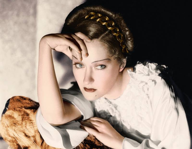 Gloria Swanson in white