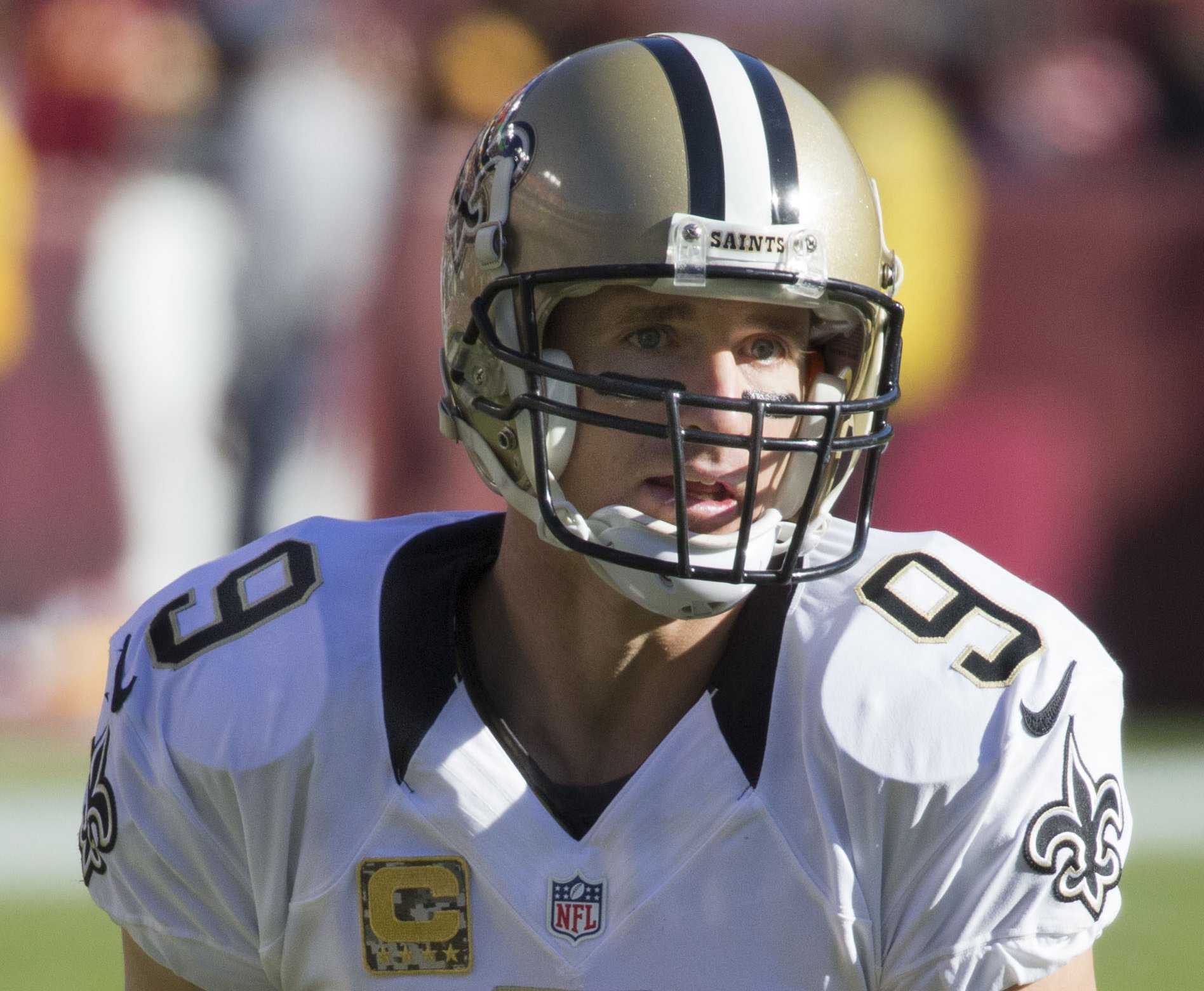 Drew Brees during a match in 2015