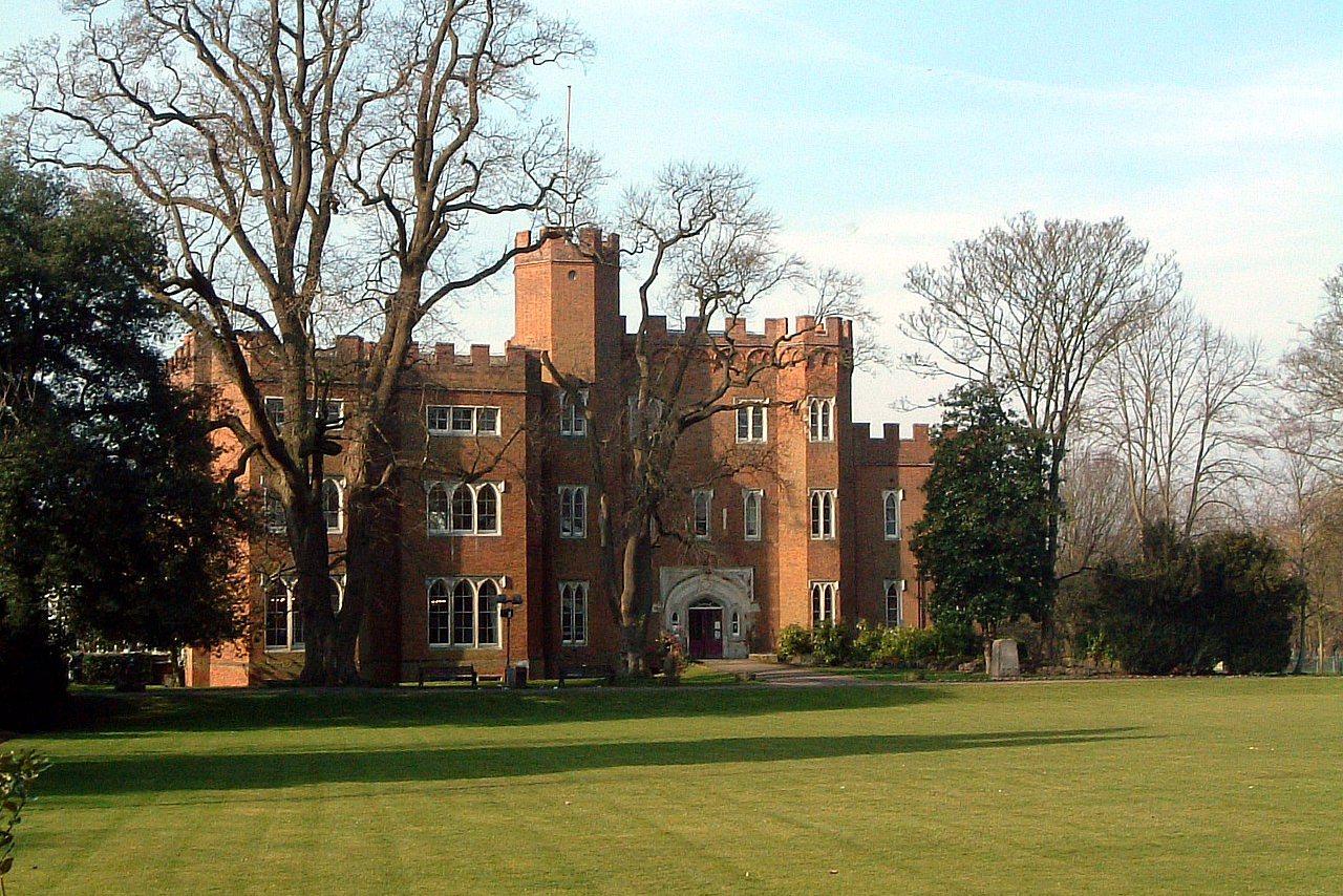 The main castle entrance of Hertford Castle