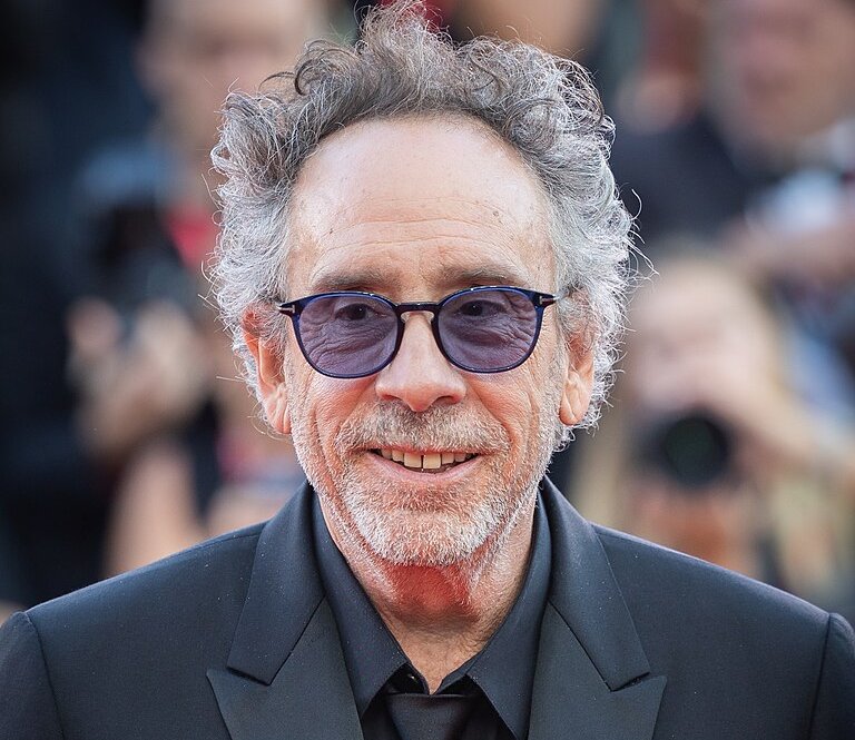 Close up shot of director  Tim Burton 