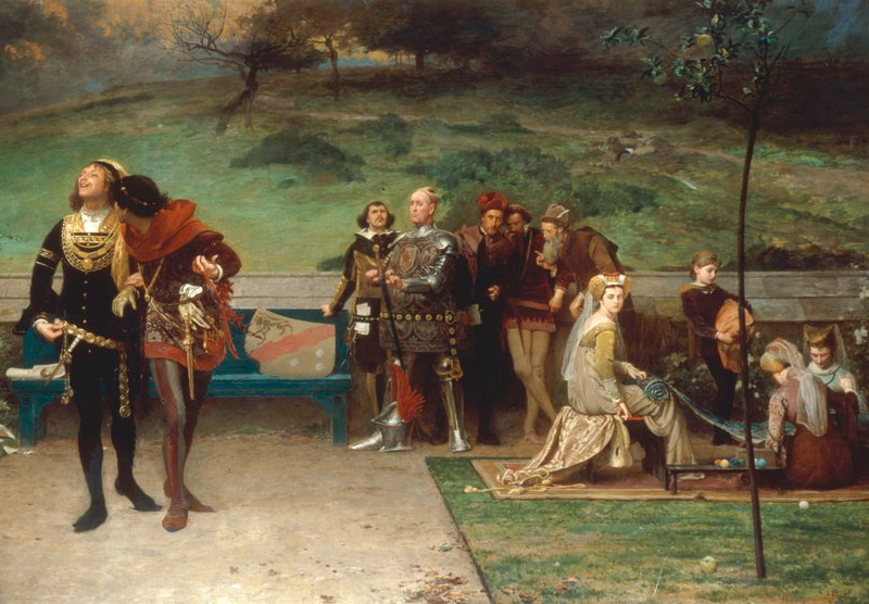 Edward II cavorting with Gaveston
