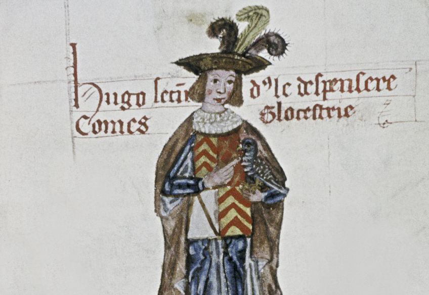 Hugh Dispenser Jr. A miniature from the Book of Founders