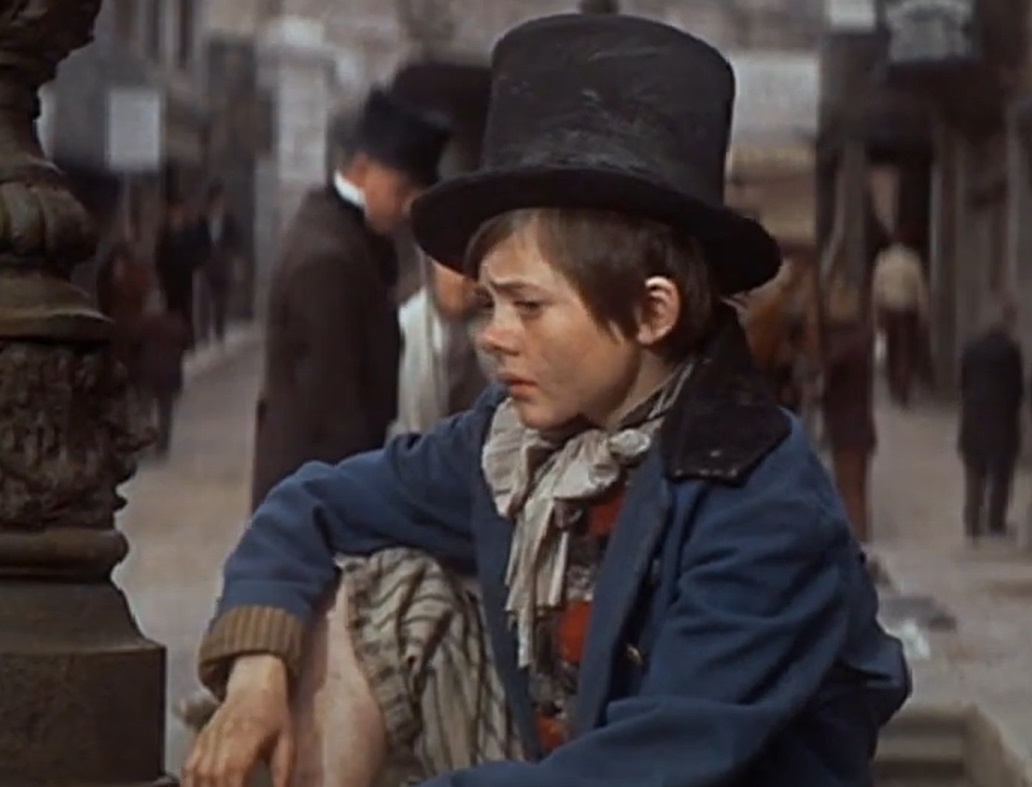 A visually captivating still taken from a pivotal moment in the film Oliver! (1968)