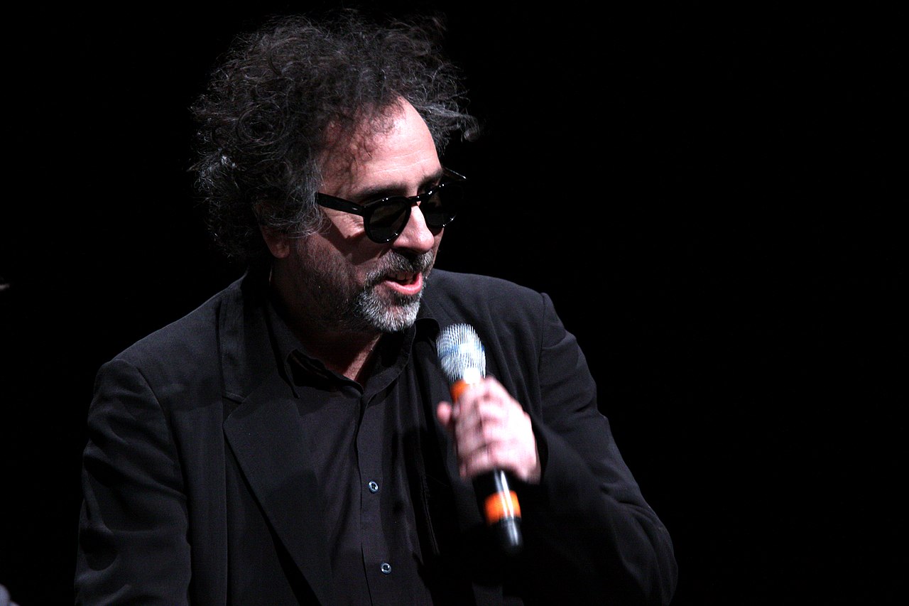 Tim Burton at a conference