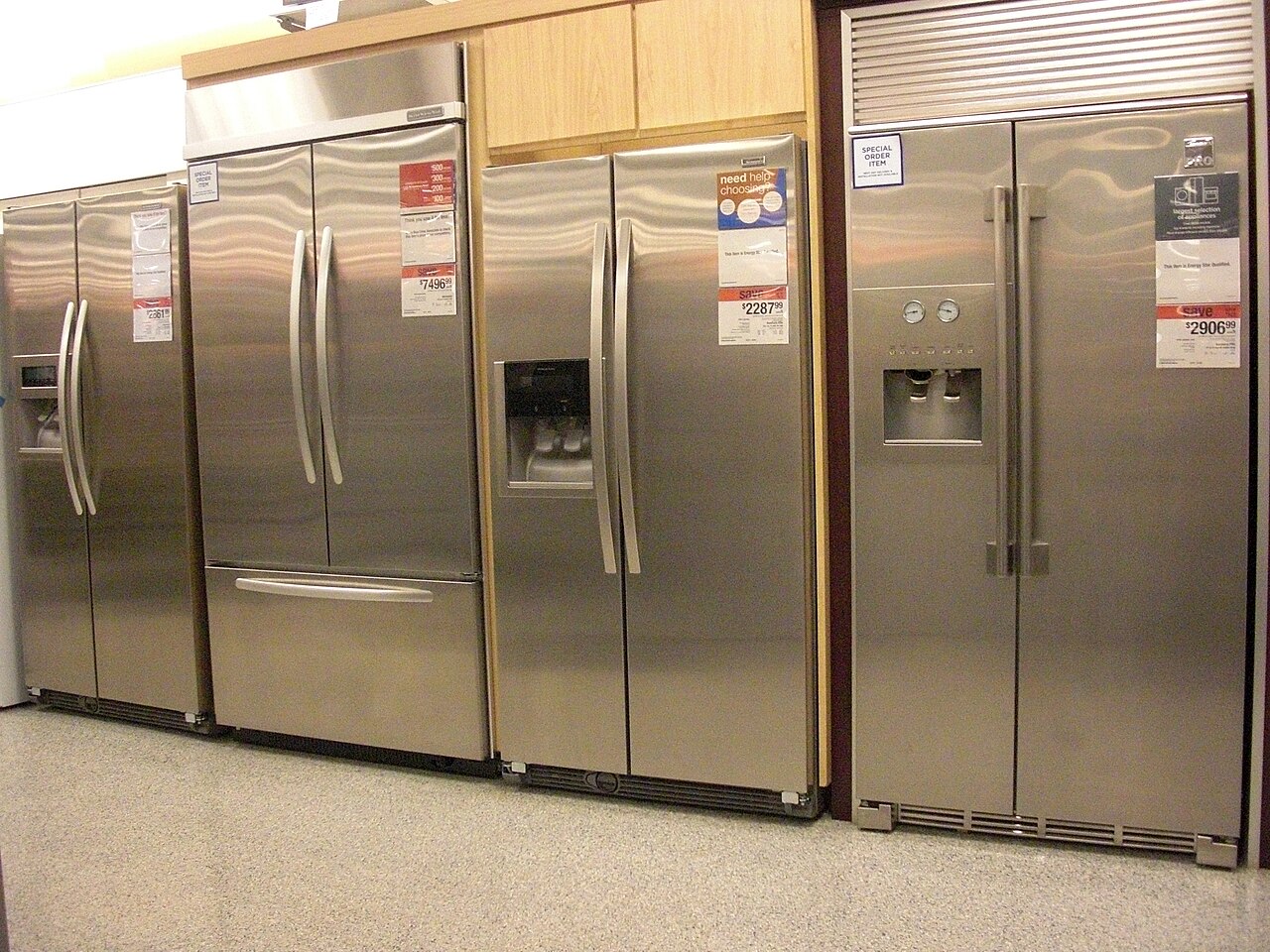 Metallic Industrial refrigerators