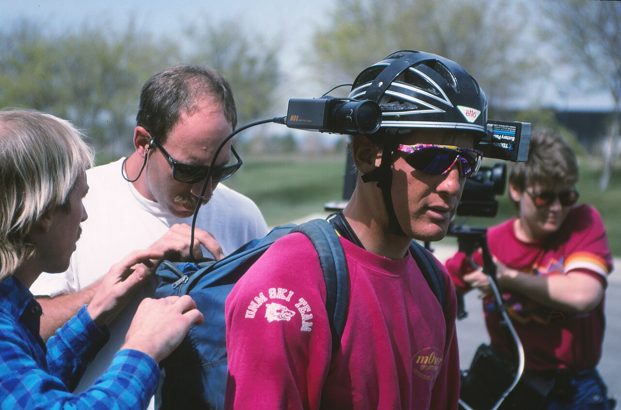 Helmet Camera in John Howard Video 1990
